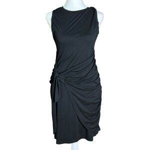 Lillusory Black Side Tie Sleeveless Dress – Size Small
